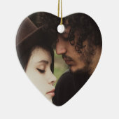 Couple's Christmas Foto Keepake Keramik Ornament (Rechts)