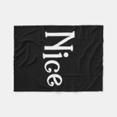 Couples Christmas Naughty Nice Matching Holiday Ma Fleecedecke (Vorderseite (Horizontal))