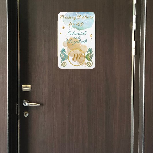 Couple's Cruising Partners for Life Seepferds Magnet