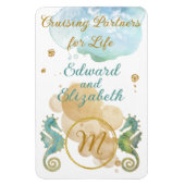 Couple's Cruising Partners for Life Seepferds Magnet (Vertikal)