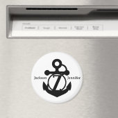 Couple's Custom Z Initial Anker Cruise Door Magnet (In Situ (Geschirrspüler))