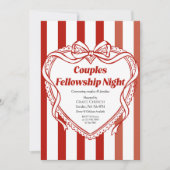 Couples Fellowship Night Church Event Einladung (Vorderseite)