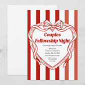 Couples Fellowship Night Church Event Einladung (Vorne/Hinten)
