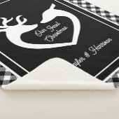 Couple's First Christmas Bauernhof Buffalo Kariert Sherpadecke (3/4)