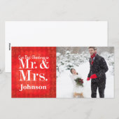 Couple's First Christmas Foto Weihnachtskarte Feiertagskarte (Vorne/Hinten)
