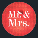 Couple's First Christmas Sticker<br><div class="desc">Herr und Frau Christsticker</div>