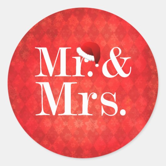 Couple's First Christmas Sticker (Vorderseite)