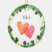 Couple's First Christmas Together - ein neues Gesc Keramik Ornament (Links)