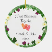 Couple's First Christmas Together - ein neues Gesc Keramik Ornament (Hinten)