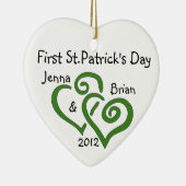 Couple's First St.Patrick's Day Ornament (Rechts)