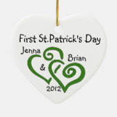 Couple's First St.Patrick's Day Ornament (Hinten)