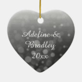 Couple's Foto Weihnachten Foto Ornament Keepake (Hinten)