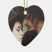 Couple's Foto Weihnachten Foto Ornament Keepake (Links)