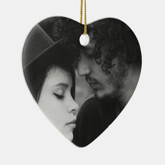 Couple's Foto Weihnachten Foto Ornament Keepake (Rechts)