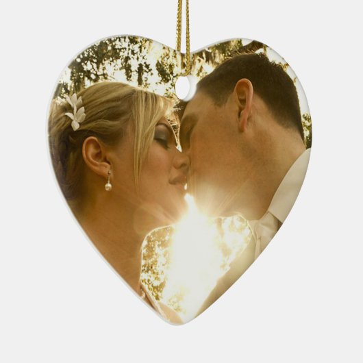 Couple's Foto Weihnachtsschmuck Keepake (Rechts)