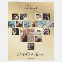 Couples Gift Valentine's Day Heart Photo Collage