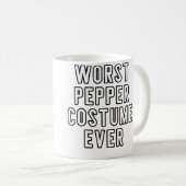Couples Halloween Worst Pepper Ever Kaffeetasse (VorderseiteRechts)