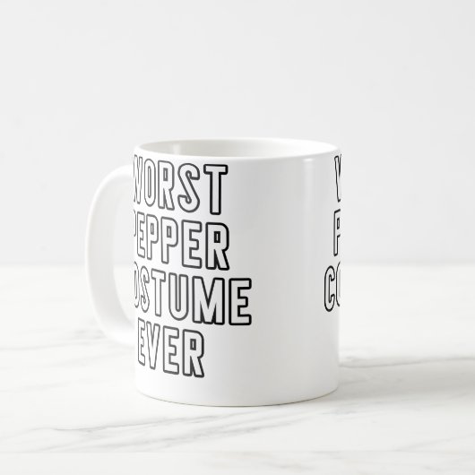 Couples Halloween Worst Pepper Ever Kaffeetasse (Vorderseite Links)