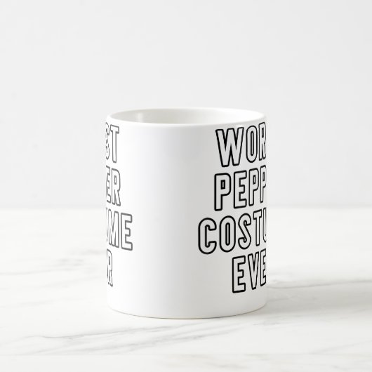 Couples Halloween Worst Pepper Ever Kaffeetasse (Mittel)