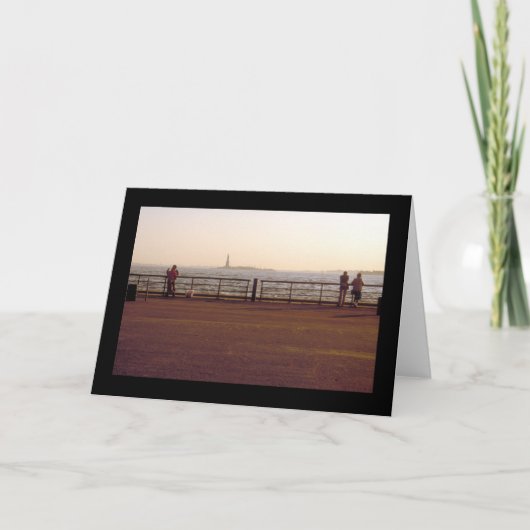 COUPLES IN BATTERY PARK card Karte (Vorderseite)