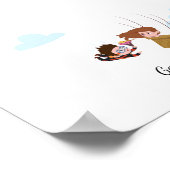 Couple's Liebe Flight Thumbprint Gästebuch (Ecke)