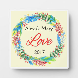 Couple's Liebe Plaque Fotoplatte