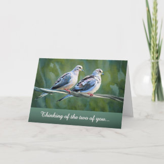 Couple's Loss - Thinking of the Two of You - Card Karte
