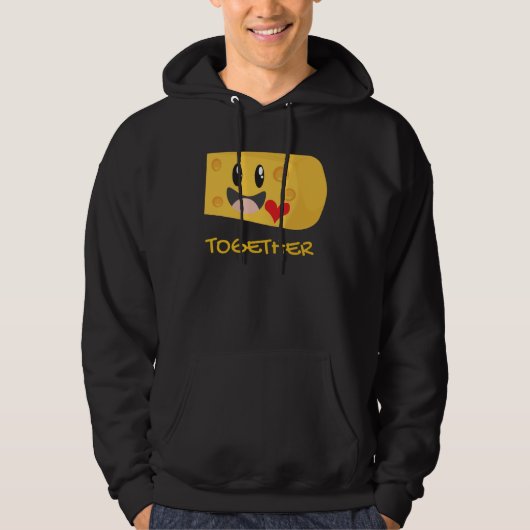 Couples Macaroni and Cheese Better Together Couple Hoodie (Vorderseite)