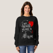 Couples Matching  My Heart Belong to Allison  My L Sweatshirt (Vorne ganz)