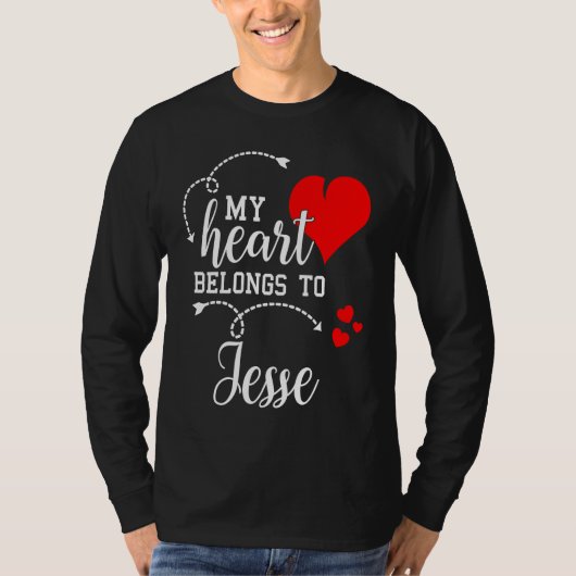 Couples Matching  My Heart Belong to Jesse  My Lov T-Shirt (Vorderseite)