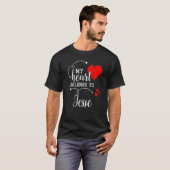 Couples Matching My Heart Belong to Jesse My Love T-Shirt (Vorne ganz)