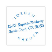 Couple's Names Moderne Script-Rücksendeadresse Permastempel (Design)