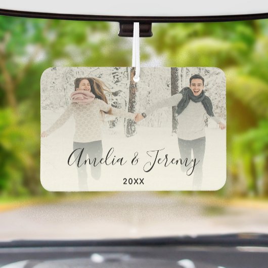 Couple's Personalized Photo  Autolufterfrischer