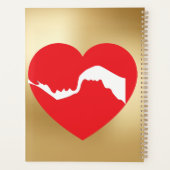 Couples Red Heart 2026 Planner Planer (Rückseite)