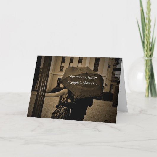Couple's Shower Einladung (Vorderseite)