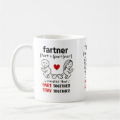 Couples That Fart Together Mug Kaffeetasse (Links)