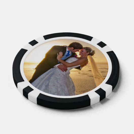 Couple's Wedding Design in Lila Pokerchips (Einzeln)