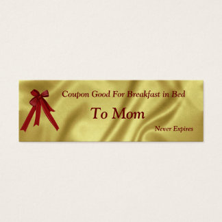 Coupon Christmas Für Mama Frühstück im Bett