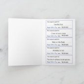 Coupon-Karte für den Vater eines Schwarzen Mädchen Karte (Innenseite)