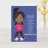 Coupon-Karte für den Vater eines Schwarzen Mädchen Karte (Gelbe Blume)