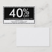 Coupon-Layout Rabattkarte (Vorne/Hinten)