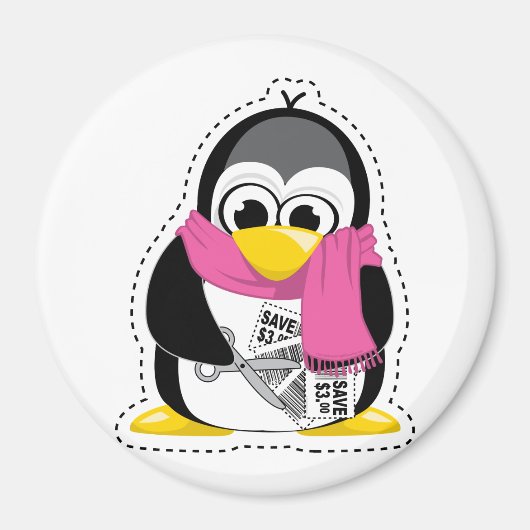 Coupon Penguin Magnet (Vorne)