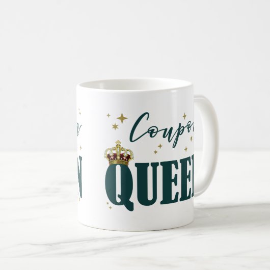 COUPON QUEEN KAFFEETASSE (VorderseiteRechts)