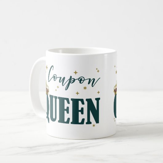 COUPON QUEEN KAFFEETASSE (Vorderseite Links)
