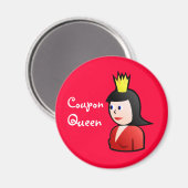 Coupon Queen Magnet (Vorderseite/Rückseite)