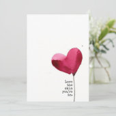 Coupon Scratch Off Valentine's Day Card Einladung (Stehend Vorderseite)
