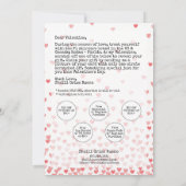 Coupon Scratch Off Valentine's Day Card Einladung (Rückseite)