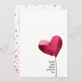 Coupon Scratch Off Valentine's Day Card Einladung (Vorne/Hinten)