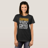 Couponing löst meine Probleme Kaffeepaponiere Frau T-Shirt (Vorne ganz)