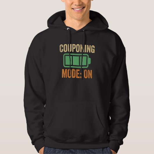 Couponing-Modus auf Batterie-Design Hoodie (Vorderseite)